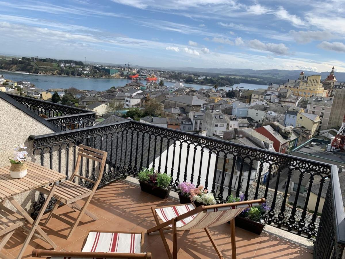 Moderno Piso Con La Mejor Terraza De Ribadeo Y Vistas Maravillosas Exterior foto