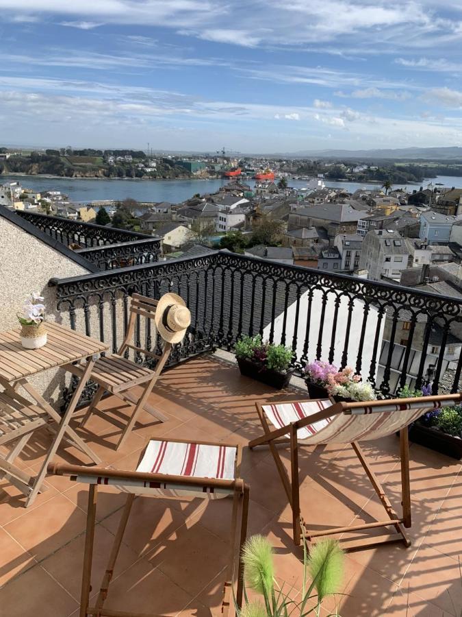 Moderno Piso Con La Mejor Terraza De Ribadeo Y Vistas Maravillosas Exterior foto