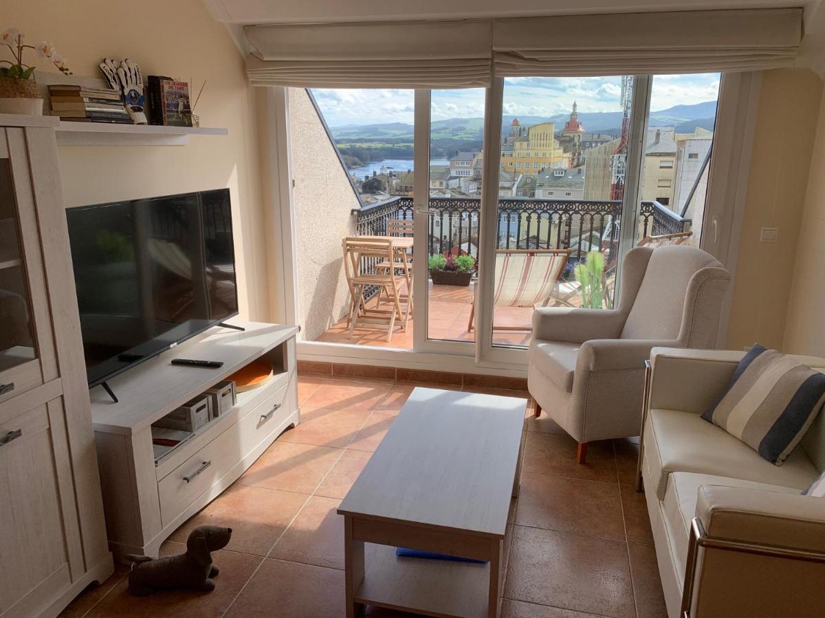 Moderno Piso Con La Mejor Terraza De Ribadeo Y Vistas Maravillosas Exterior foto